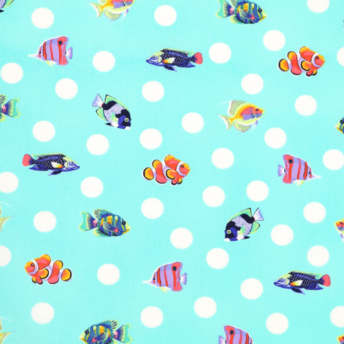 Tula Pink R&eacute;cif Floral Passage Scolaire &Eacute;cume De Mer