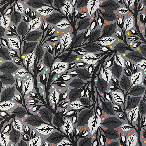 Tula Pink Tuer Dans L’uf Travail Gris Extra Large Tissu par Free Spirit