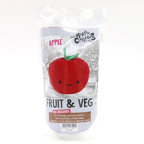 Kit De Ganchillo Amigos De Bolsillo Manzana 1
