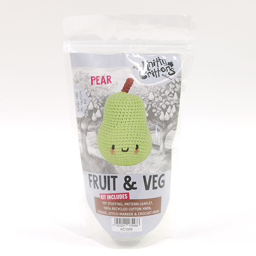 Pouch Pals Crochet Kit Pear 1