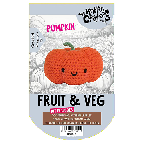 Kit De Ganchillo Amigos Del Bolsito Calabaza