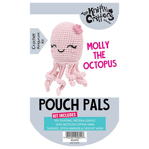 Kit De Ganchillo Amigos Del Bolsito Molly El Pulpo