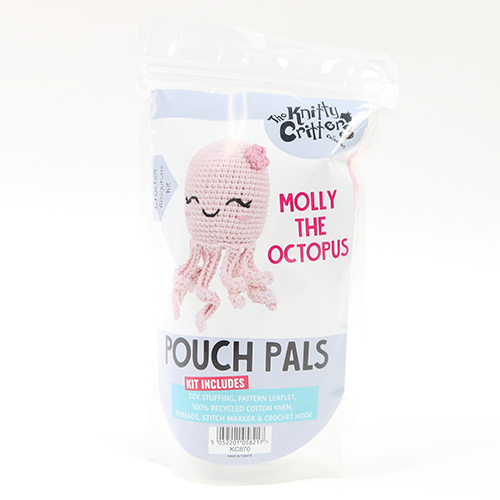 Kit De Ganchillo Amigos Del Bolsito Molly El Pulpo 1