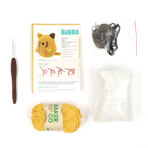 Kit De Ganchillo Amigos Del Bolsito Bubba El Gato 3