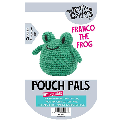 Kit De Ganchillo Amigos Del Bolsito Franco La Rana de Habico