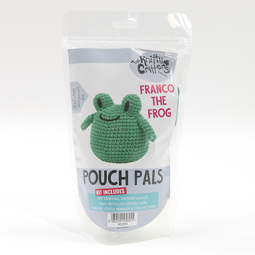 Pouch Pals Crochet Kit Franco The Frog 1