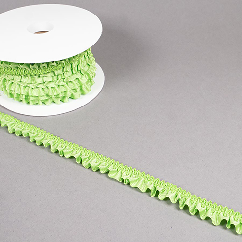 Ruban Extensible À Volants Froncés 20 mm - Vert