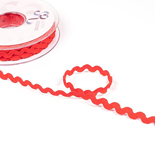 Galon Zigzag Rétro 5 Mm - Rouge