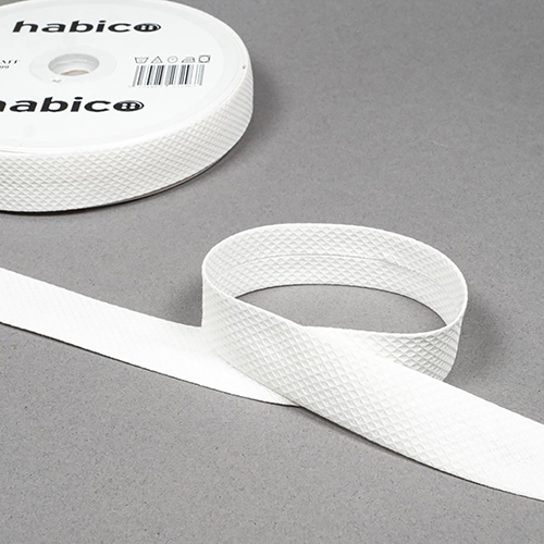 Nastro In Sbiegatura A Nido D’Ape 100% Cotone 20mm - Avorio