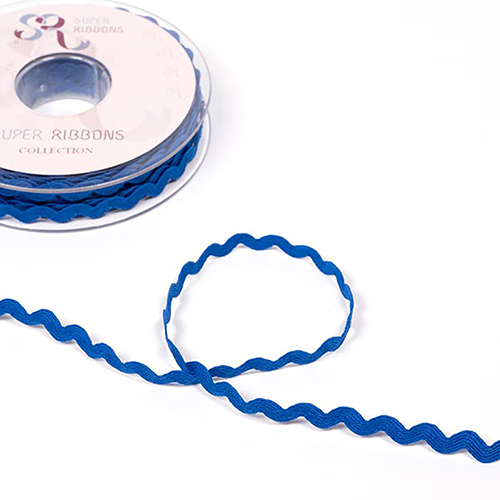 Retro-Ric-Rac-Band 5mm - Königsblau