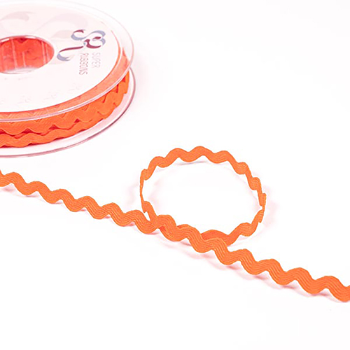 Retro-Ric-Rac-Band 5mm - Orange