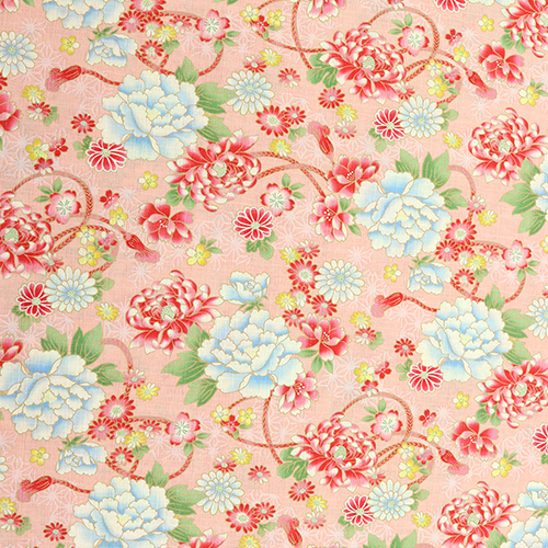 Fleurs Japonaises Pivoine Corde Asanoha Stars