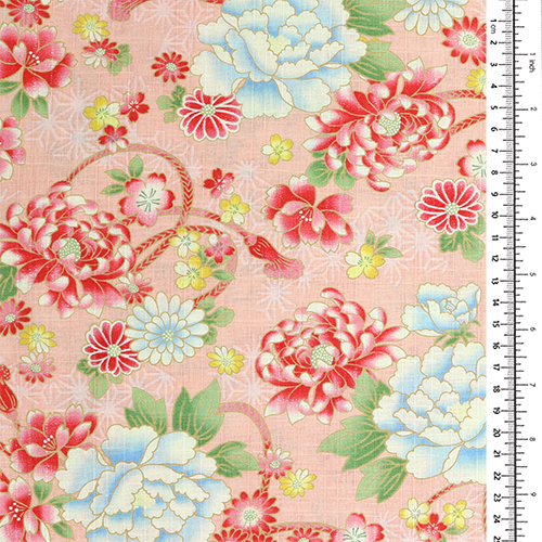 Fleurs Japonaises Pivoine Corde Asanoha Stars 1