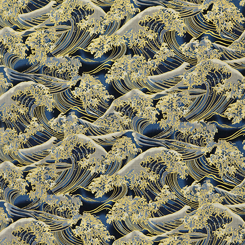 Gran Ola Metálica Inspirada En Hokusai 4
