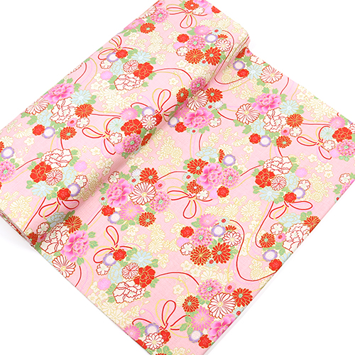 Fleurs Japonaises Métalliques Dorées Et Corde 3