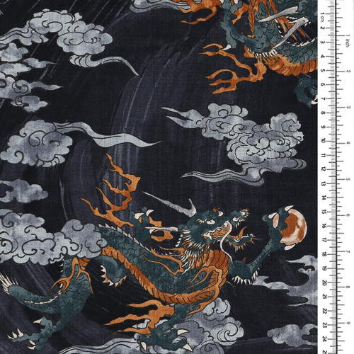Dragons Tatsu Japonais Traditionnels Nuages 1