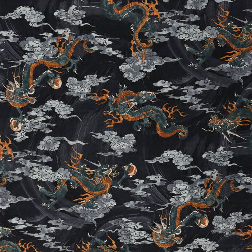 Dragons Tatsu Japonais Traditionnels Nuages 4
