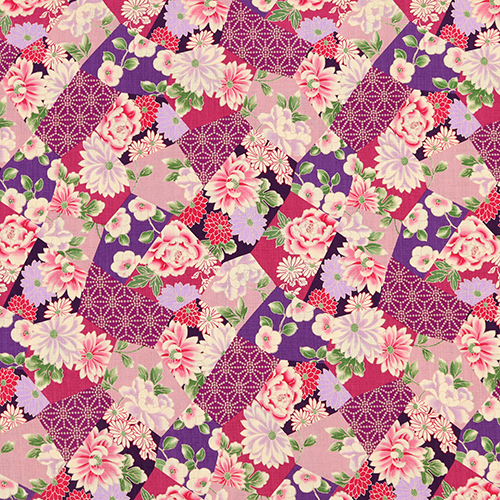 Japanisches Blumensegmentiertes Asanoha-Patchwork 4