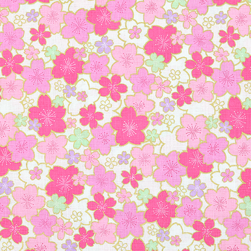 Flor De Sakura Dorada Kioto Primavera Blanca