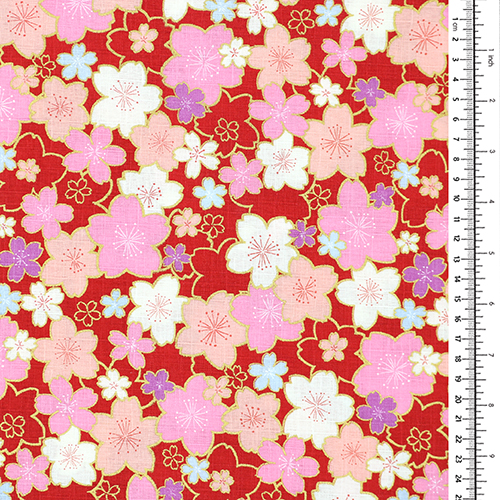 Flor de sakura dorada Kyoto primavera rojo 1