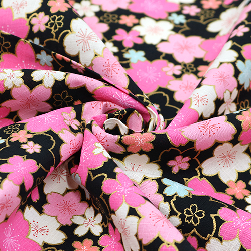 Fiore Di Sakura Dorato Kyoto Primavera Nero 2