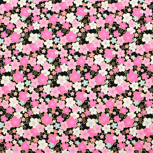 Fiore Di Sakura Dorato Kyoto Primavera Nero 4