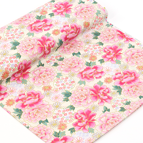 Peonía Dorada Kyoto Floral Crema 3