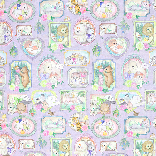 Cadres Dcoratifs Roses Animaux Vintage Mignons Tissu par Hokkoh