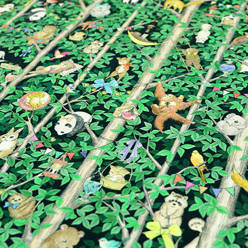 Foresta Alberi Rampicanti Animali Vintage Carini 5