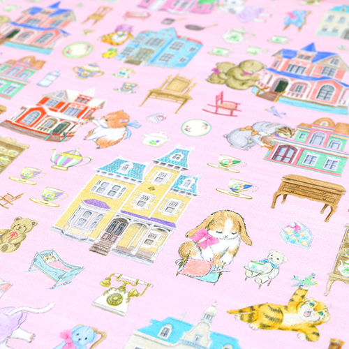 Pretty Colourful Dolls House Cute Vintage Animals 5