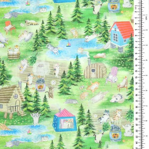 Vintage Katzen Glamping Urlaub Campingplatz Tag 1