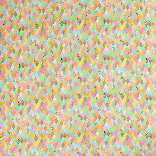 Diamonds Tiny Vintage Peeping Animals Chiffon 4