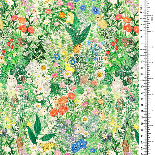 Vintage Animals Flower Garden 1