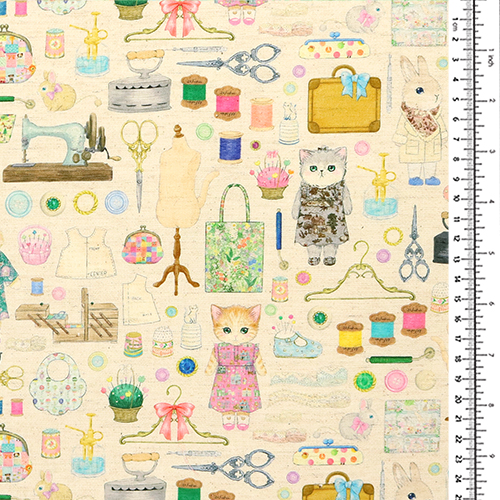 Strumenti da Cucito Vintage con Animali Merceria 1