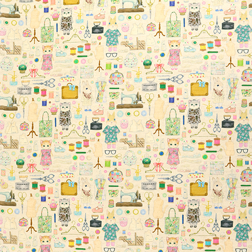 Strumenti da Cucito Vintage con Animali Merceria 4