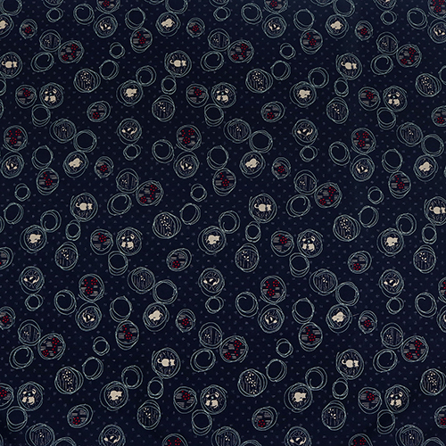 Chat Neko dans Cercle Esquissé Motifs Japonais 4