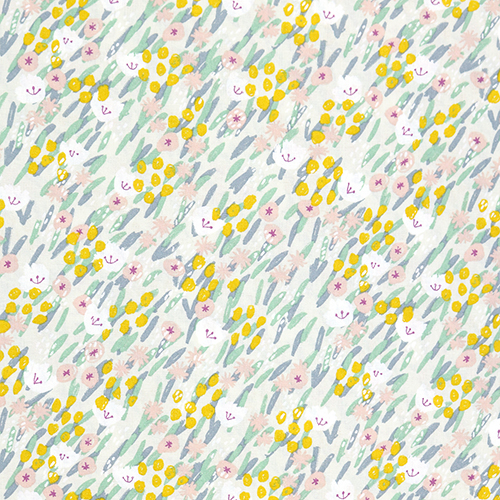 Hübsche Gemalte Cottage-Blumen im Garten