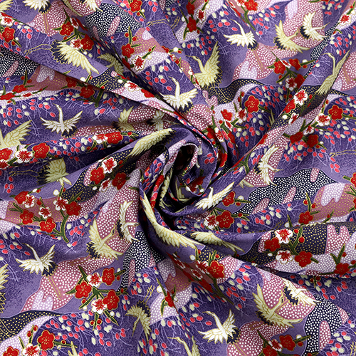 Grullas Doradas Japonesas Puntos Flor de Ciruelo 2