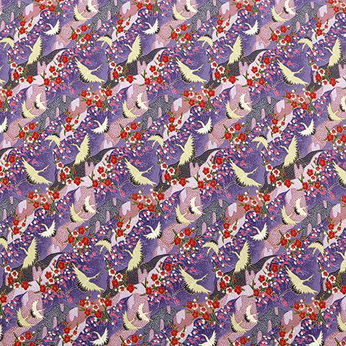 Grullas Doradas Japonesas Puntos Flor de Ciruelo 4