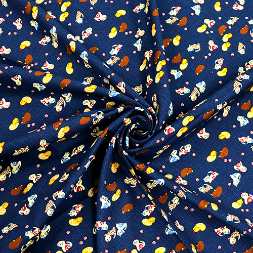 Japanese Patterned Sleeping Neko Cats 2