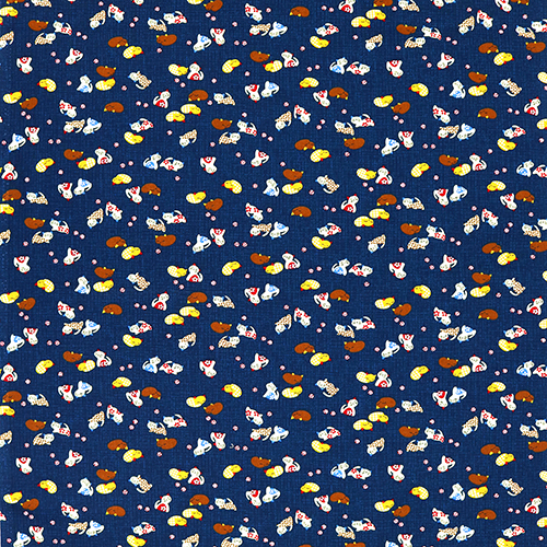 Japanese Patterned Sleeping Neko Cats 4