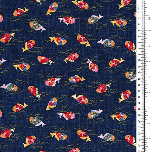 Peces Nadadores con Patrones Japoneses 1