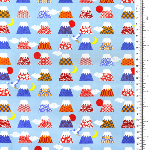 Mount Fuji Blauer Himmel Wolken Sonne Mond 1