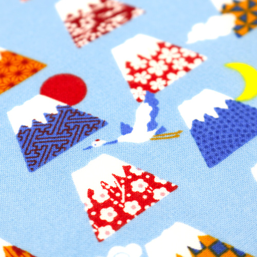 Mount Fuji Blauer Himmel Wolken Sonne Mond 5