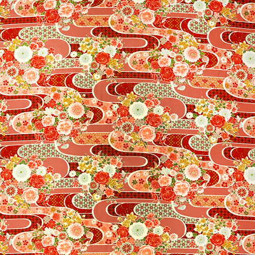 Fleurs Japonaises Traditionnelles Rivière Kawa