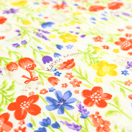 Flores De Prado Gatos Y Pjaros 5