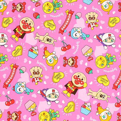 Anpanman Corazones Superhroe Tela de Japanese Indie