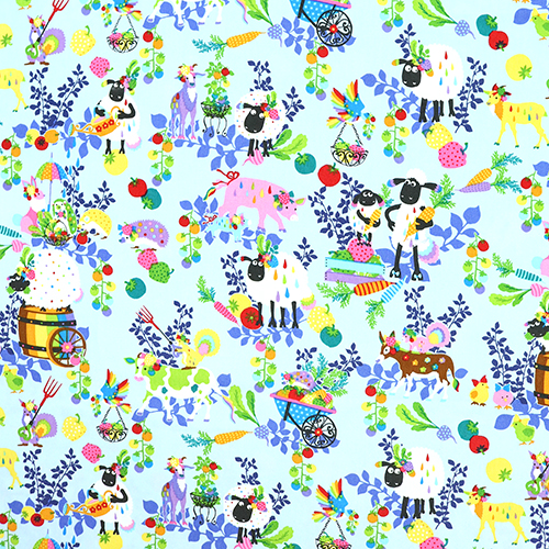 Shaun La Oveja Verduras Tela de Japanese Indie