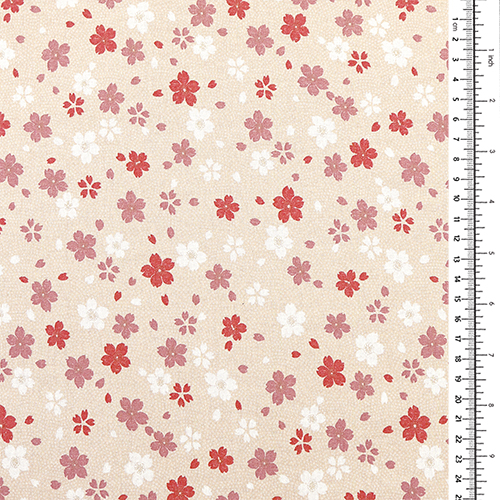 Gemischte Sakura-Kirschblüten im Komon-Punktmuster 1