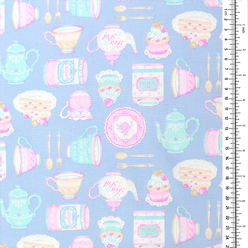Fiesta de la Hora del Té Taza Elegante para Pastel con Platillo 1